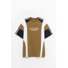 MARTINE ROSE GREEN KHAKI OVERSIZED PANELLED T SHIRT