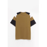 MARTINE ROSE GREEN KHAKI OVERSIZED PANELLED T SHIRT