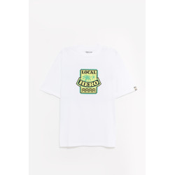MARTINE ROSE WHITE LOCAL HERO SS OVERSIZED T SHIRT