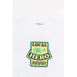 MARTINE ROSE WHITE LOCAL HERO SS OVERSIZED T SHIRT