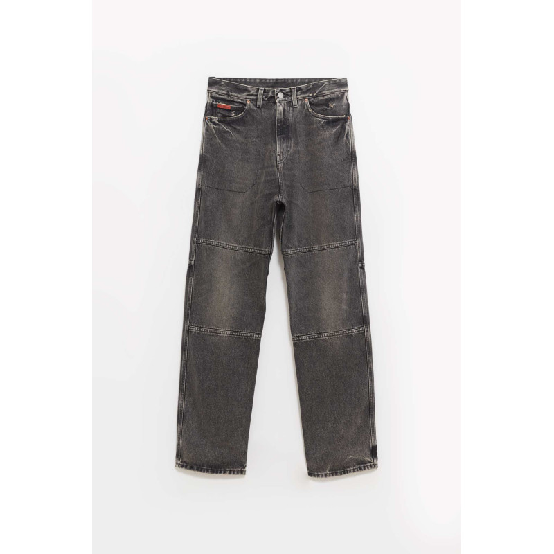 MARTINE ROSE BLACK PANELLED JEAN