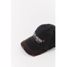 MARTINE ROSE BLACK ORANGE ROLL BACK CAP