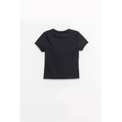 COPERNI BLACK CRYSTAL LOGO T SHIRT