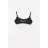 COPERNI BLACK CRYSTAL LOGO BIKINI TOP