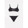 COPERNI BLACK CRYSTAL LOGO BIKINI TOP