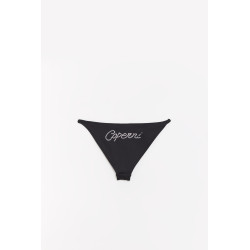 COPERNI BLACK CRYSTAL LOGO BIKINI BOTTOM