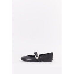 COPERNI BLACK BALLERINA BELT FLAT