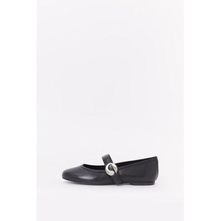 COPERNI BLACK BALLERINA BELT FLAT