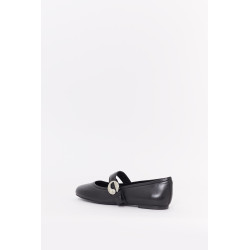 COPERNI BLACK BALLERINA BELT FLAT