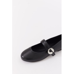 COPERNI BLACK BALLERINA BELT FLAT