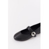 COPERNI BLACK BALLERINA BELT FLAT