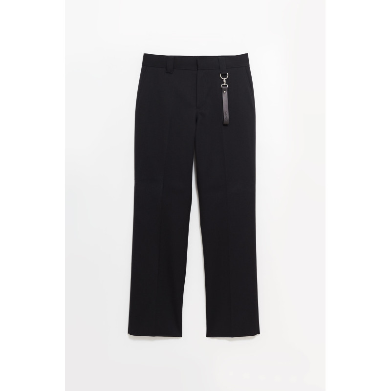 LANVIN BLACK CASUAL STRAIGHT TROUSERS