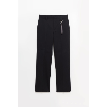 LANVIN BLACK CASUAL STRAIGHT TROUSERS