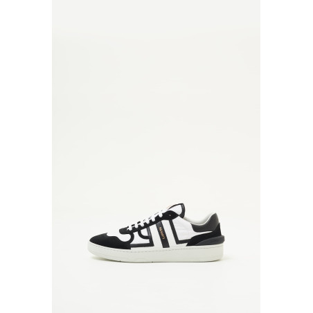 LANVIN OPTIC WHITE BLACK CLAY SNEAKERS