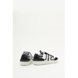 LANVIN OPTIC WHITE BLACK CLAY SNEAKERS