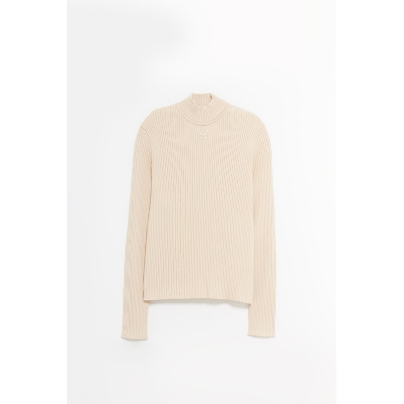 COURREGES SAND REEDITION MOCKNECK SWEATER