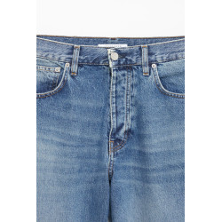 SUNFLOWER MID BLUE WIDE TWIST TROUSER