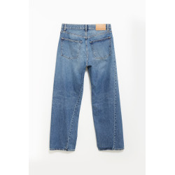 SUNFLOWER MID BLUE WIDE TWIST TROUSER