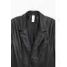 SUNFLOWER BLACK LEATHER JACKET