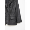 SUNFLOWER BLACK LEATHER JACKET