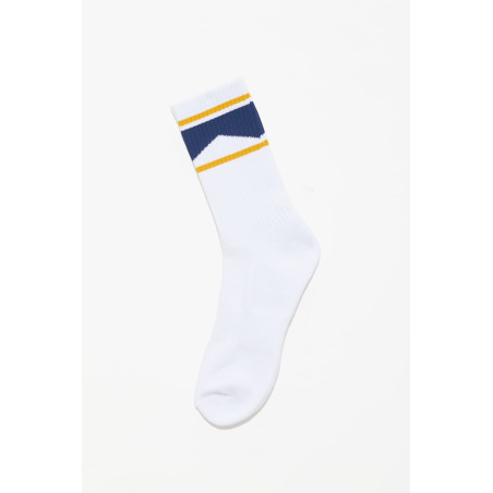 RHUDE WHITE CHEVRON SOCK