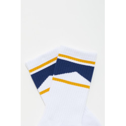 RHUDE WHITE CHEVRON SOCK