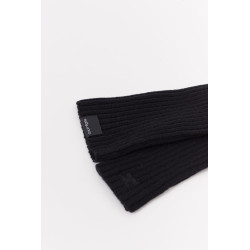 COURREGES AC RIBBED LAMBSWOOL MITTENS