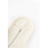 COURREGES NATURAL BALACLAVA WOOL SWEATER