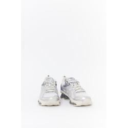 ASICS WHITE LIGHT DUST GEL QUANTUM KINETIC SNEAKERS