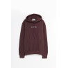 LANVIN BURGUNDY MOHAIR LANVIN LOGO HOODIE