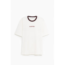 LANVIN ENAMEL MOHAIR LANVIN LOGO T SHIRT