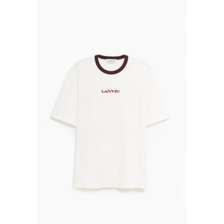 LANVIN ENAMEL MOHAIR LANVIN LOGO T SHIRT