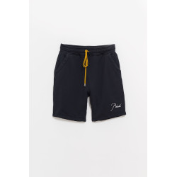 RHUDE VINTAGE BLACK SWEATSHORTS