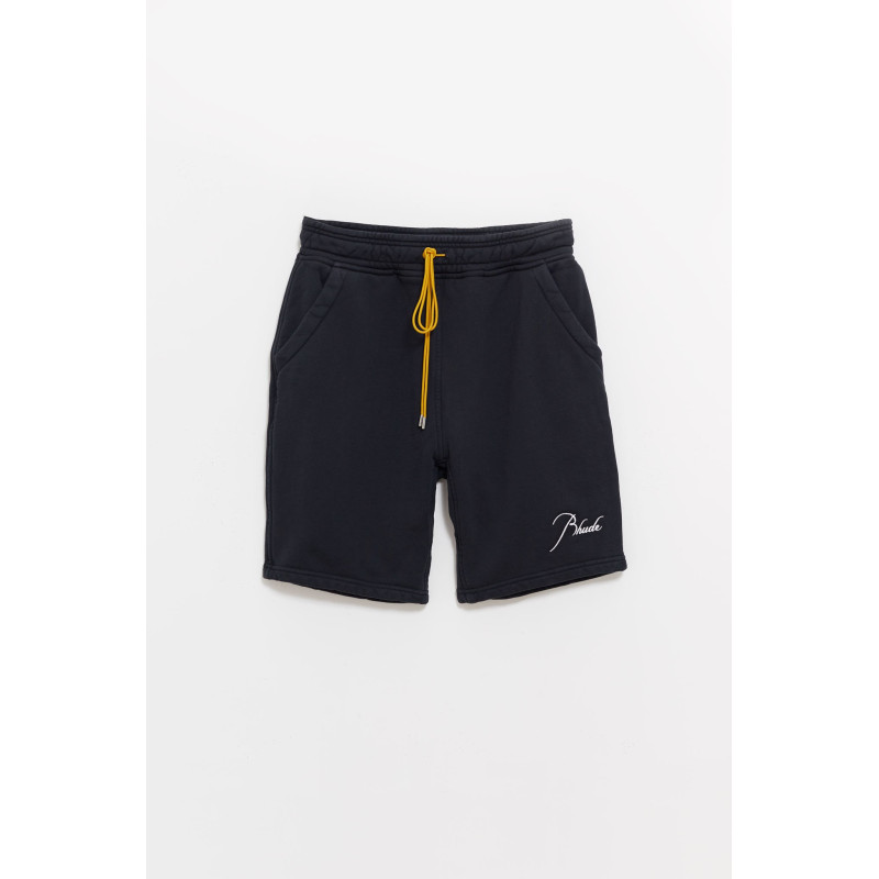 RHUDE VINTAGE BLACK SWEATSHORTS