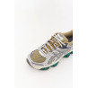 ASICS KHAKI BEIGE PURE SILVER GEL QUANTUM KINETIC SNEAKERS