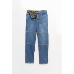 MARTINE ROSE BLUE REVERSIBLE CAMO JEANS