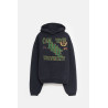 RHUDE VINTAGE BLACK UNIVERSITY HOODIE