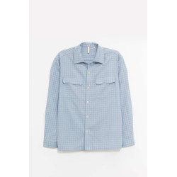 SUNFLOWER BLUE CHECK POCKET SHIRT