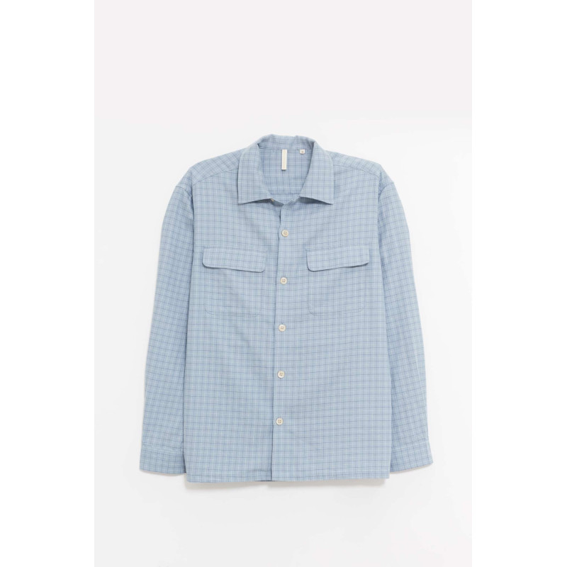 SUNFLOWER BLUE CHECK POCKET SHIRT