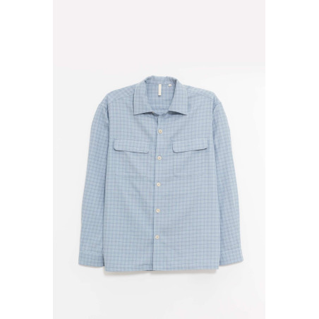 SUNFLOWER BLUE CHECK POCKET SHIRT