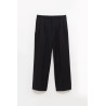 SUNFLOWER BLACK WIDE PLEATED TROUSER