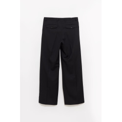 SUNFLOWER BLACK WIDE PLEATED TROUSER