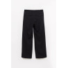 SUNFLOWER BLACK WIDE PLEATED TROUSER
