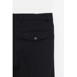 SUNFLOWER BLACK WIDE PLEATED TROUSER