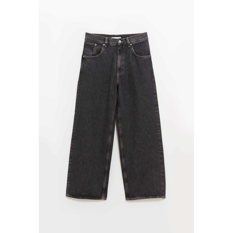 SUNFLOWER BLACK STONE SUPER WIDE JEANS