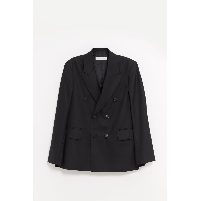 OUR LEGACY BLACK PANAMA UNCONSTRUCTED DB BLAZER