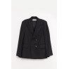 OUR LEGACY BLACK PANAMA UNCONSTRUCTED DB BLAZER