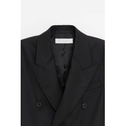 OUR LEGACY BLACK PANAMA UNCONSTRUCTED DB BLAZER