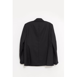 OUR LEGACY BLACK PANAMA UNCONSTRUCTED DB BLAZER