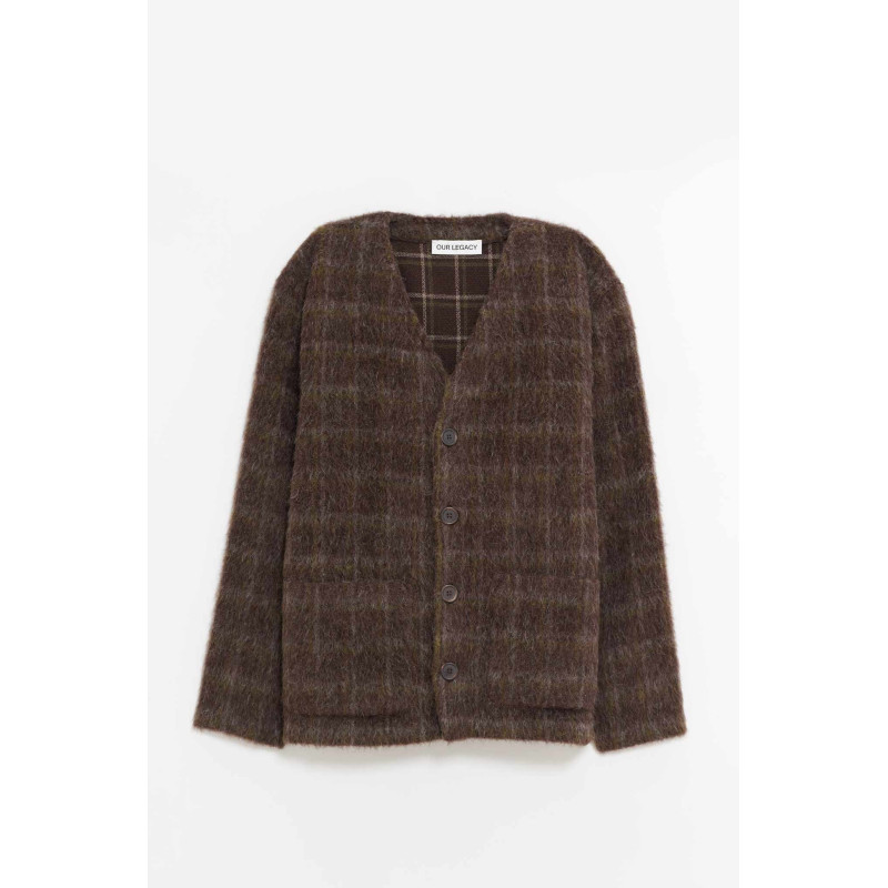 OUR LEGACY DORF CHECK CARDIGAN
